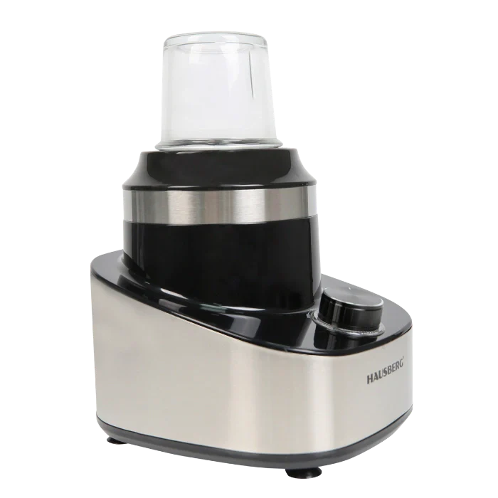 HAUSBERG HB-7765 Licuadora 1.5L con Molinillo de Café 500W Acero Inoxidable